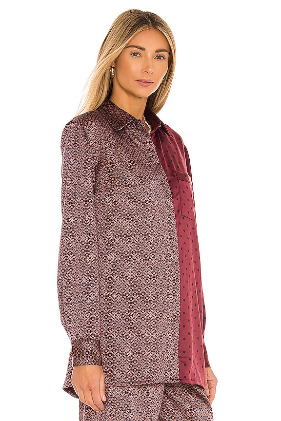 view 2 of 5 x REVOLVE Printed Pajama Top in Multi Geo & Dot