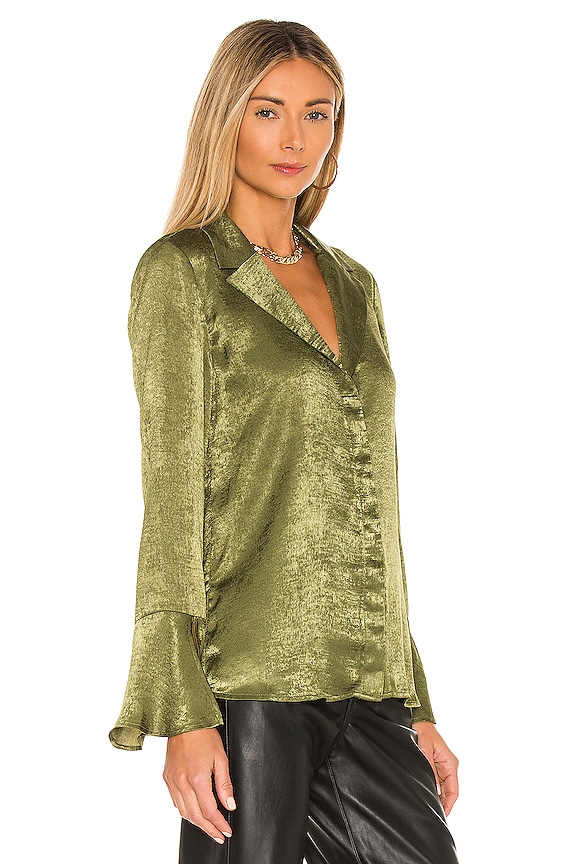 view 2 of 4 BLUSA RIVAS in Olive Green