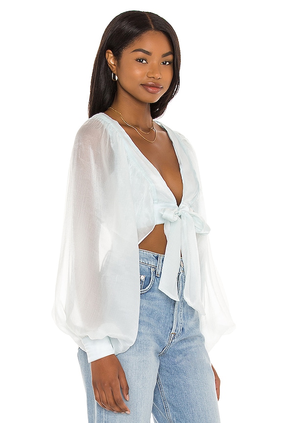 view 2 of 4 x REVOLVE Sasha Blouse in Pale Blue
