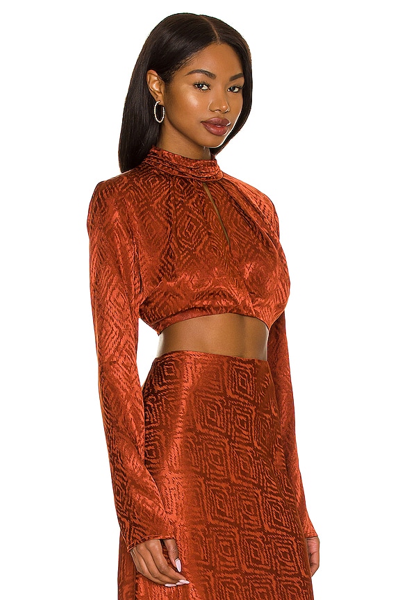 view 2 of 4 x REVOLVE Magda Top in Rusty Brown