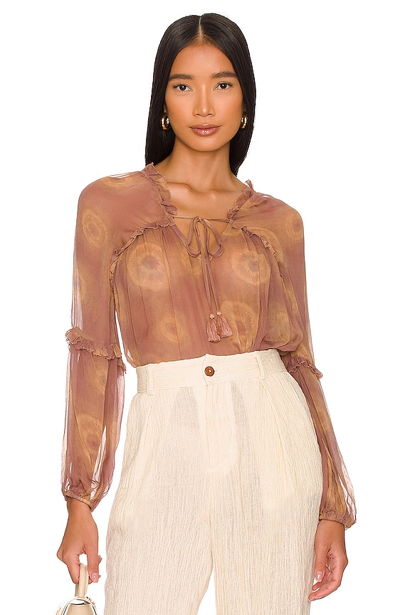 view 2 of 5 x REVOLVE Evia Top in Blush & Gold Tie Dye