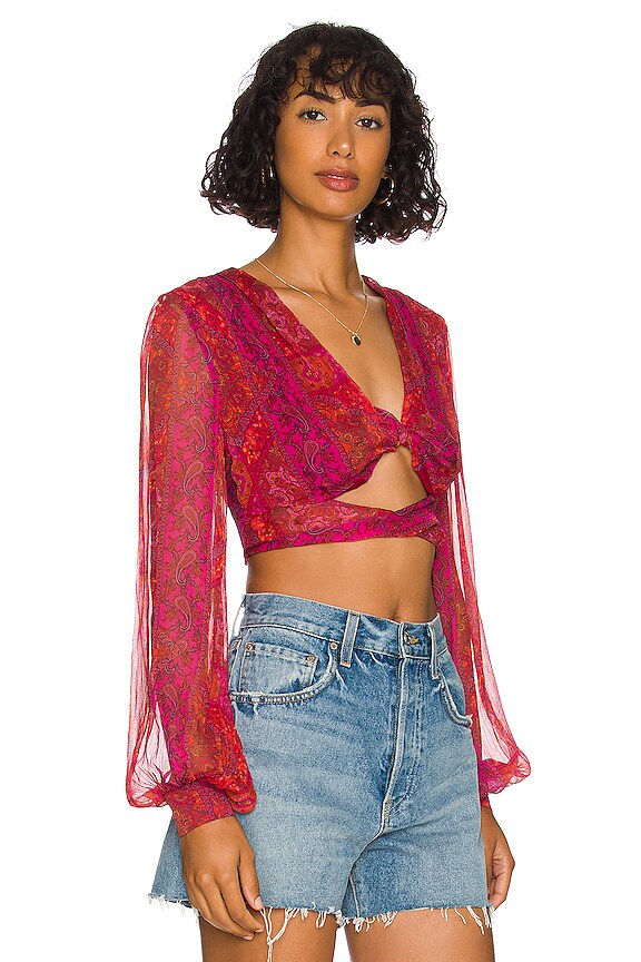 view 2 of 4 x REVOLVE Nayeli Top in Red & Pink Multi