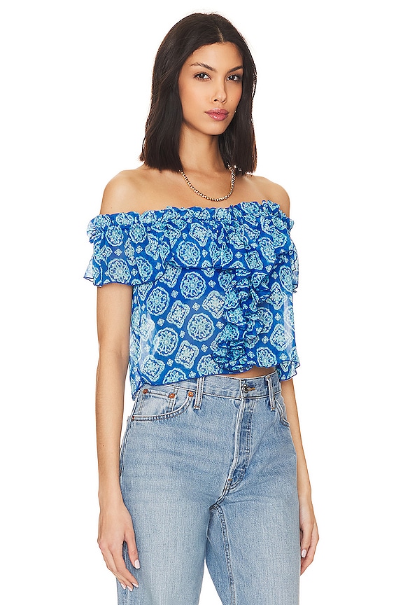 view 2 of 4 ТОП GARRETT in Blue Tile Multi