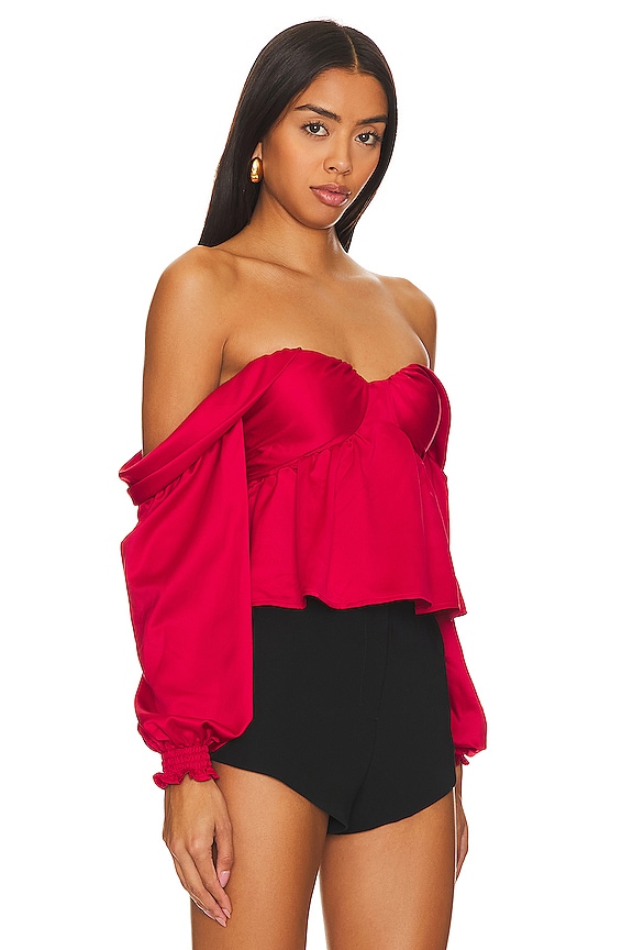 view 2 of 4 BURNA ブラウス in Red