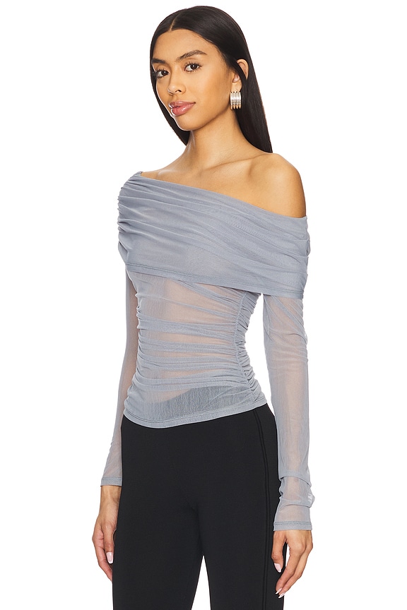 view 2 of 4 Odella Top in Ash Blue