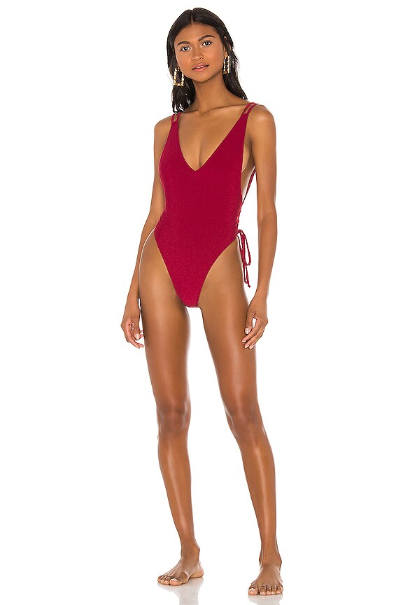 view 2 of 5 MAILLOT DE BAIN 1 PIÈCE VALCUN in Berry