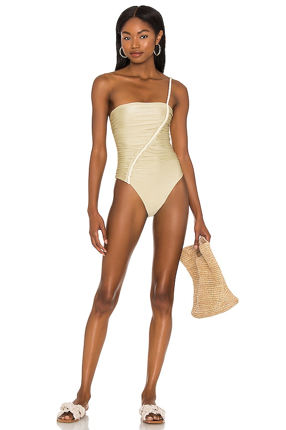 view 1 of 3 x REVOLVE Luisa One Piece in Moss & Creme
