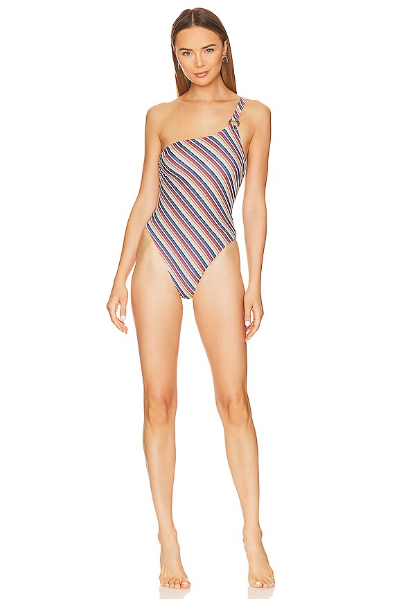 view 1 of 3 x REVOLVE Burnie One Piece in Vintage Blue Stripe