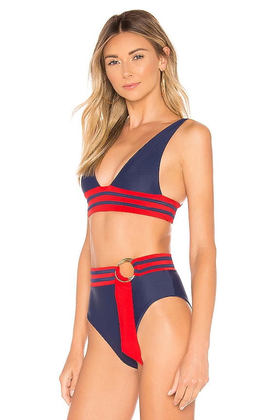 view 2 of 4 TOP BIKINI MARBELLA in Navy & Red