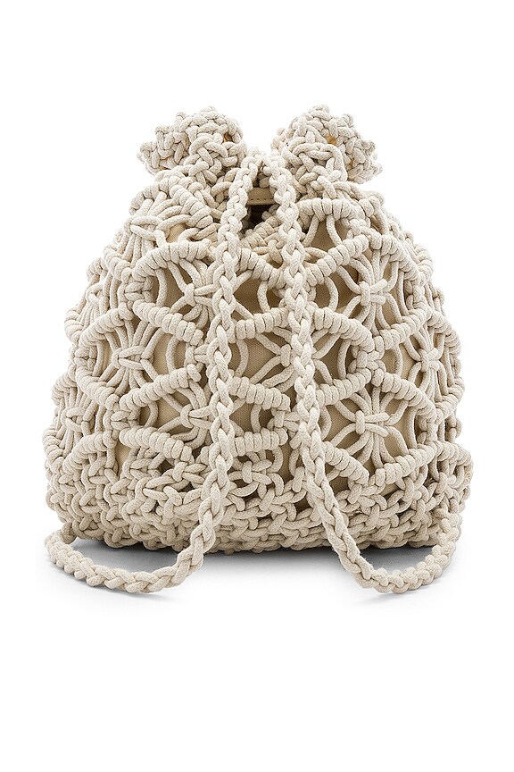 view 2 of 4 MOCHILA DE MACRAMÉ MAISON in Ivory
