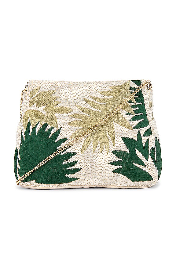 view 1 of 5 x REVOLVE Doria Clutch in Natural & Green