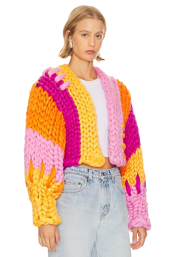 view 2 of 4 ВЯЗАНАЯ КУРТКА DELILAH COLOSSA in Sherbert