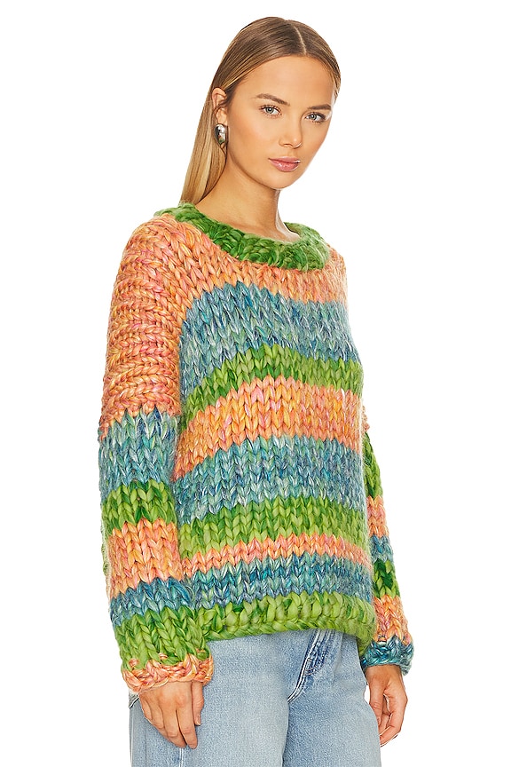 view 2 of 4 HERA 청키 니트 스웨터 in Blended Pink, Blue, & Green