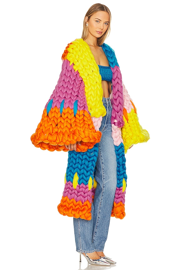 view 2 of 3 ВЯЗАНОЕ ПАЛЬТО MACAULAY KALEIDOSCOPE COLOSSAL in Kaleidoscope