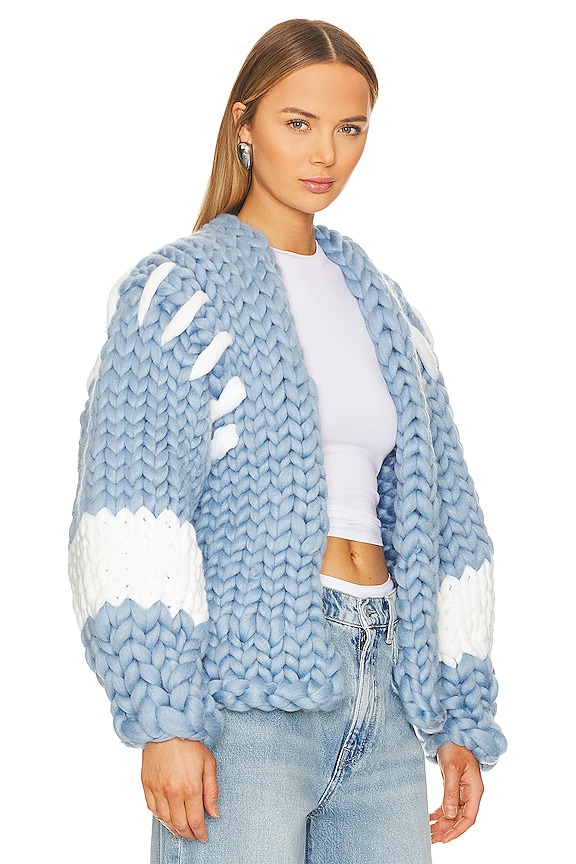 view 2 of 4 ABRIGO DE PUNTO COLOSAL COLOSSAL in Sky Blue