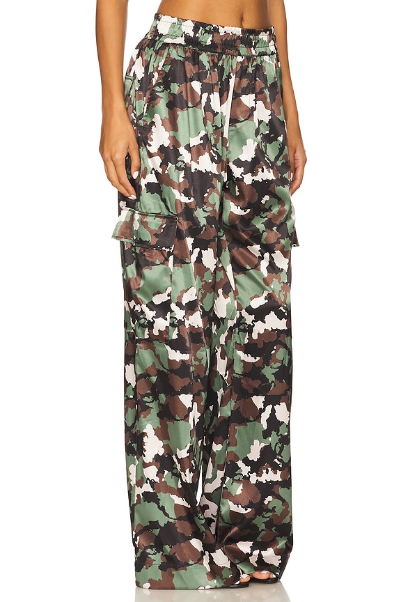 view 2 of 6 Satin Cargo Pants in Vintage Camo
