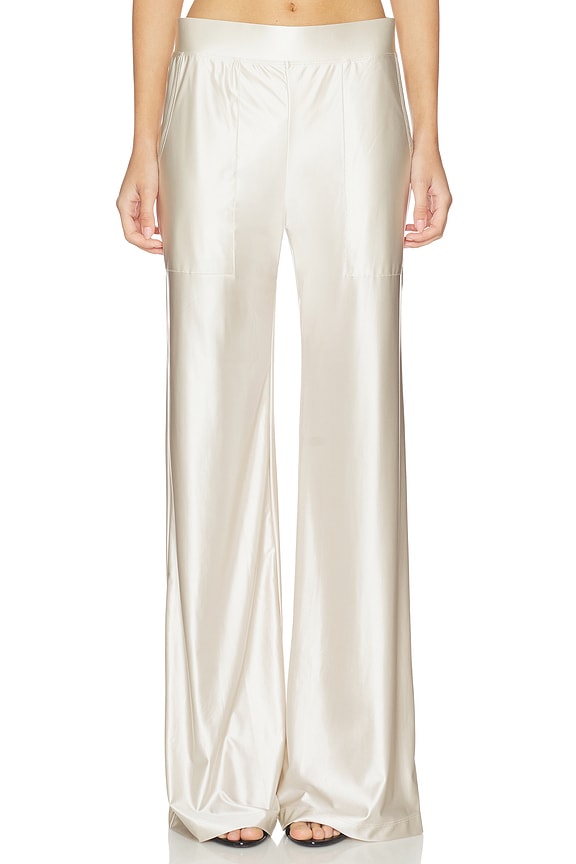 view 1 of 6 PANTALON LARGE THEA in Pearl
