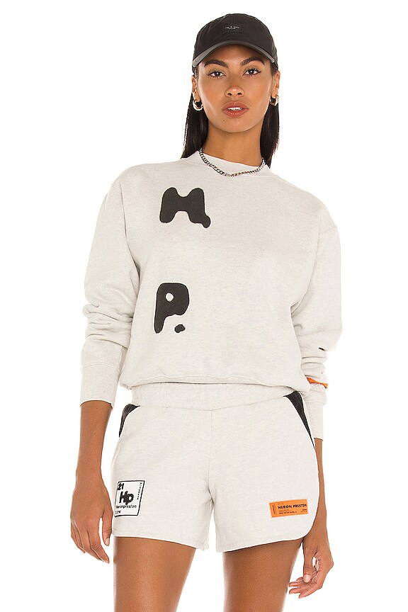 view 2 of 5 Herons Crewneck in Grey & Black