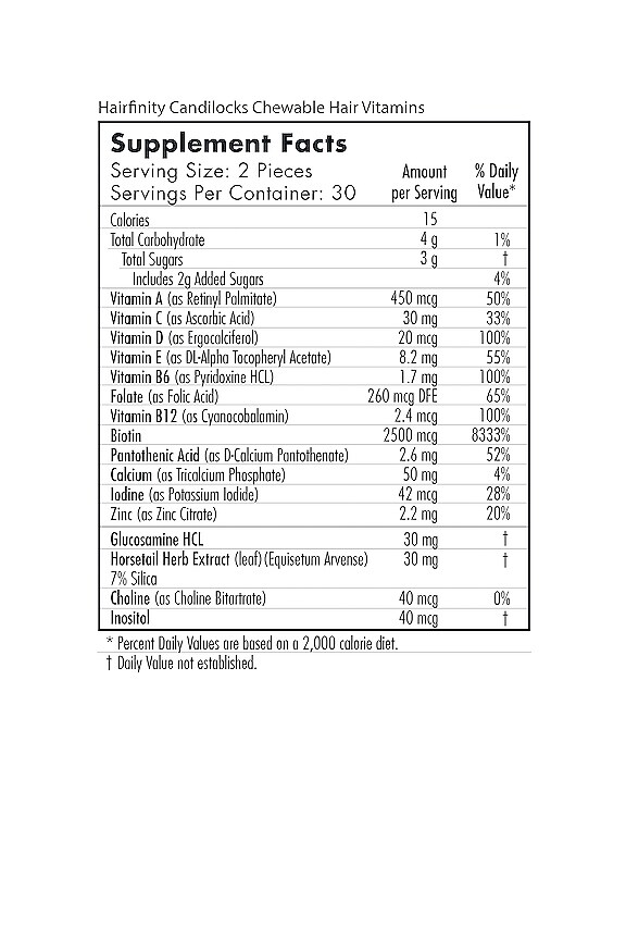 view 2 of 2 Candilocks Gummy Hair Vitamins in 