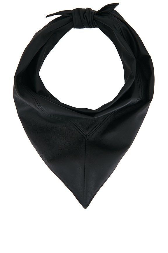 view 1 of 3 Leather Scarf in Black