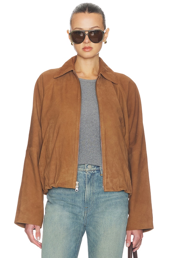 view 1 of 5 BLOUSON RAY in Cognac