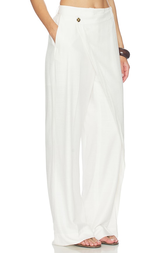 view 2 of 6 Alina Midt Waist Pants in White