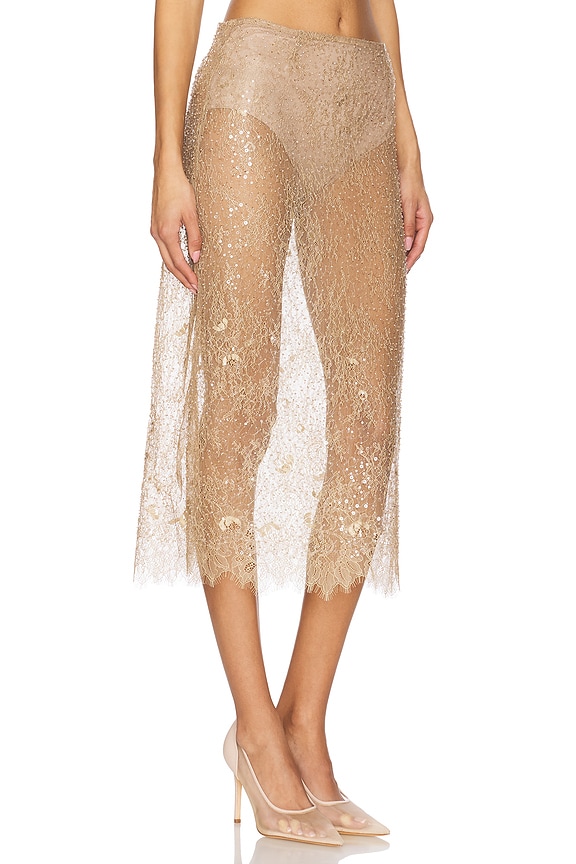 view 2 of 6 Risa Skirt in Beige