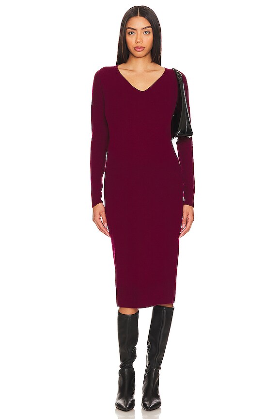 view 2 of 5 ROBE MI-LONGUE MACKENZIE in Rhubarb