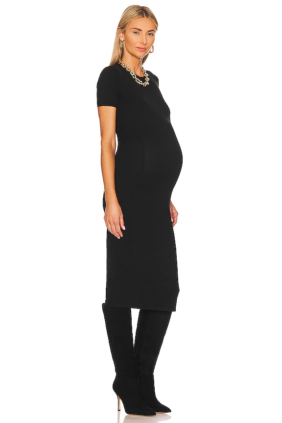 view 2 of 3 The Eliza Maternity Dress in Black