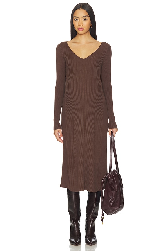 view 2 of 4 DASHA ドレス in Chocolate