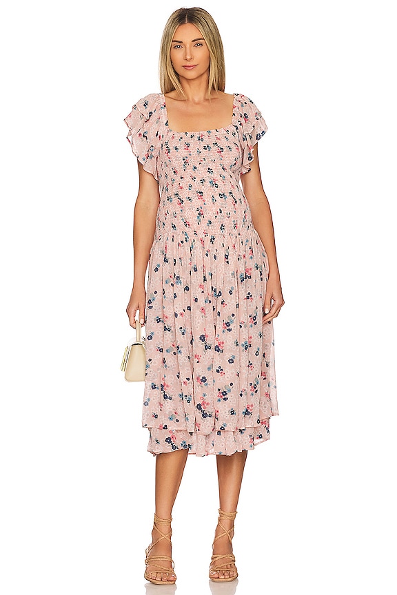 view 2 of 4 The Cosette Maternity Dress in Spring Bloom Floral