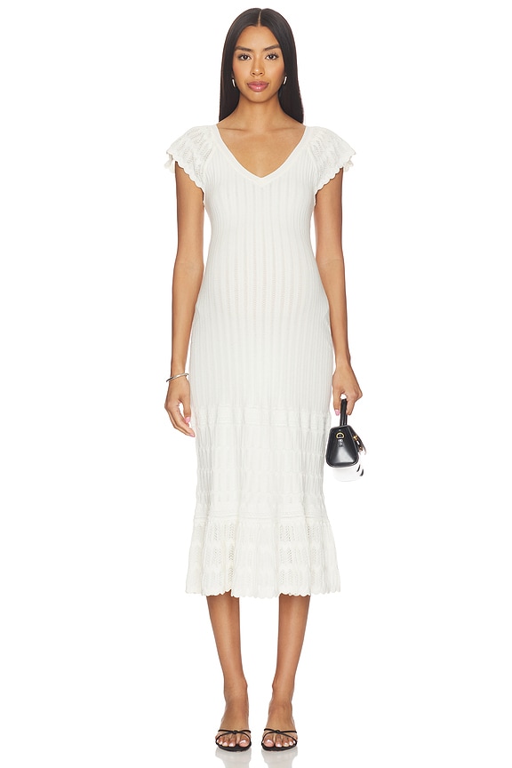 view 2 of 4 The Celia Dress in White