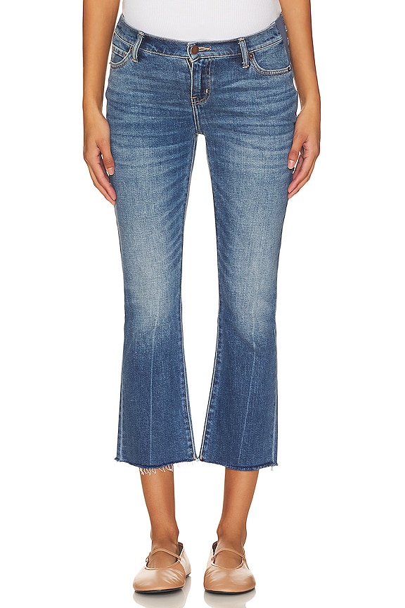 view 2 of 4 The Crop Maternity Jeans in Indigo
