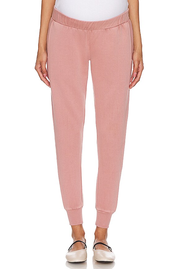view 2 of 4 Astrid Maternity Jogger in Rose Mauve