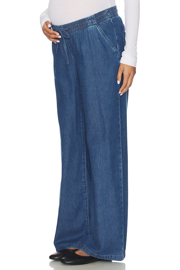 view 1 of 7 The Denim Drawstring Gavin Pant in True Indigo