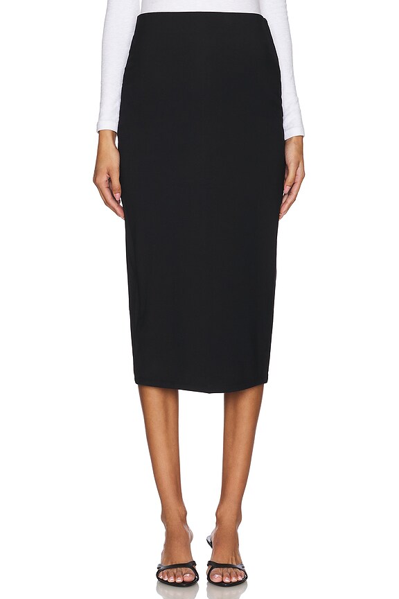 view 2 of 7 BODY 미디 스커트 in Black