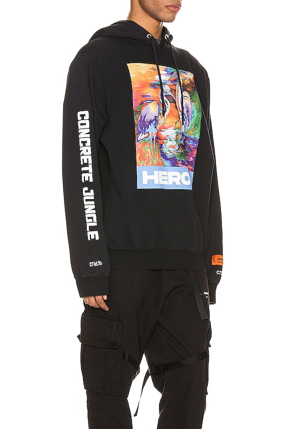view 2 of 6 Ribs Heron Colors Hoodie in Black & Multi
