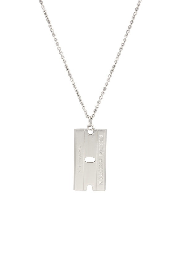 view 2 of 2 Razor Blade Necklace in Silver