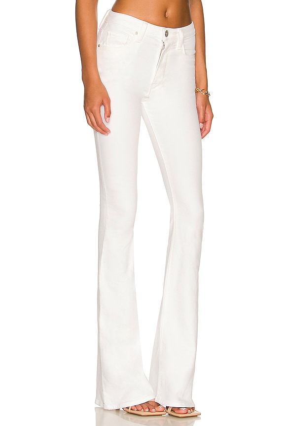 view 2 of 4 JEAN FLARE TAILLE HAUTE HOLLY in White Horse
