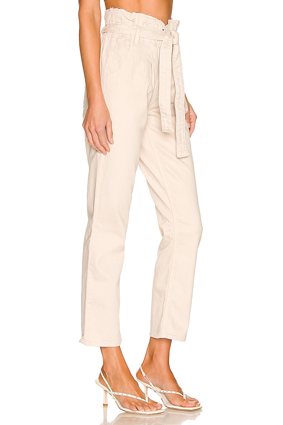 view 2 of 4 JEAN TAILLE PAPERBAG LONGUEUR CHEVILLE REMI in Brazilian Sand