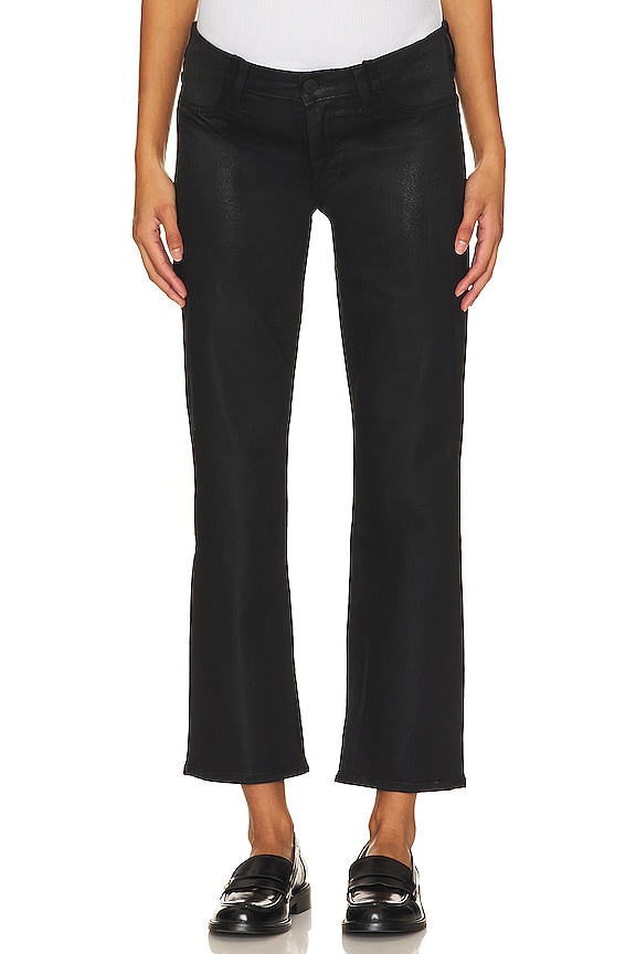 view 2 of 4 JEAN DROIT TAILLE MOYENNE NICO in Coated Black