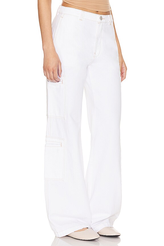 view 2 of 4 High Rise Straight Leg in White