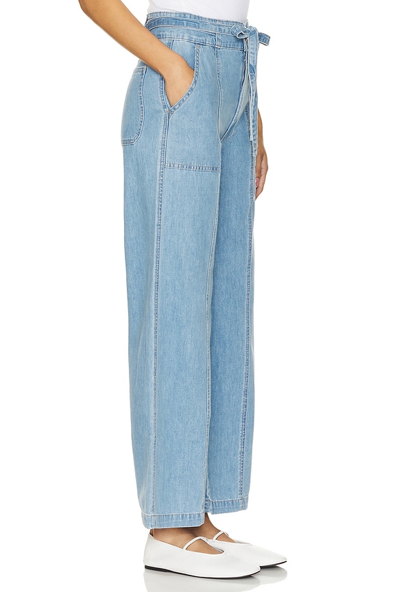 view 2 of 4 JEANS ANCHOS CON LAZO EN LA CINTURA in First Class