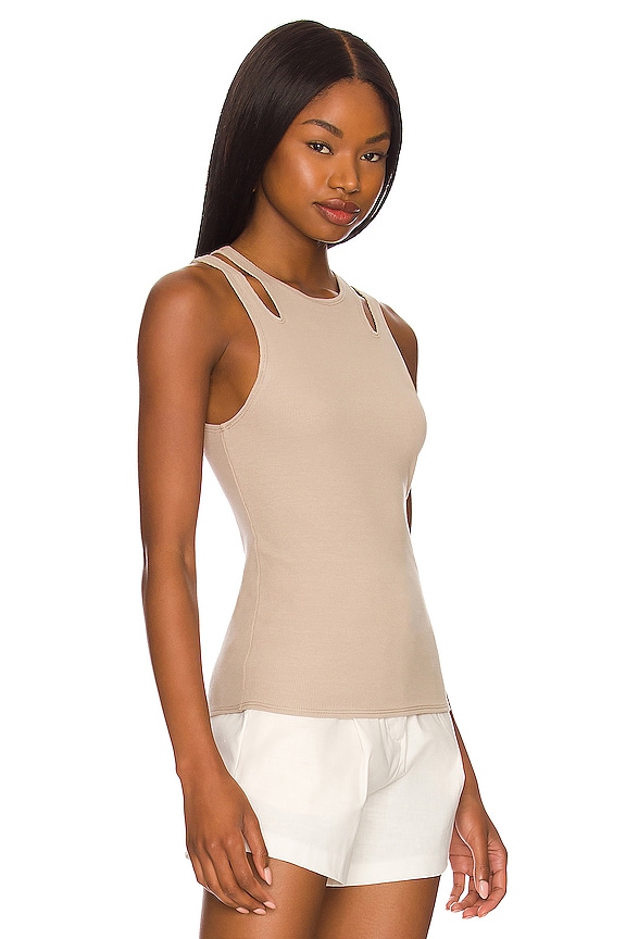 view 2 of 4 Cut Out Tank in Camel