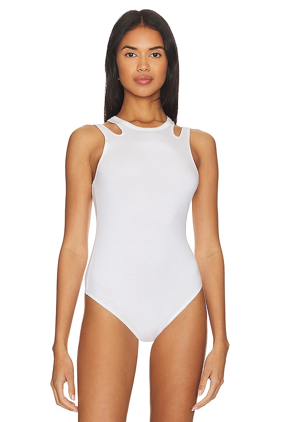 view 2 of 5 Cut Out Bodysuit in Ivory