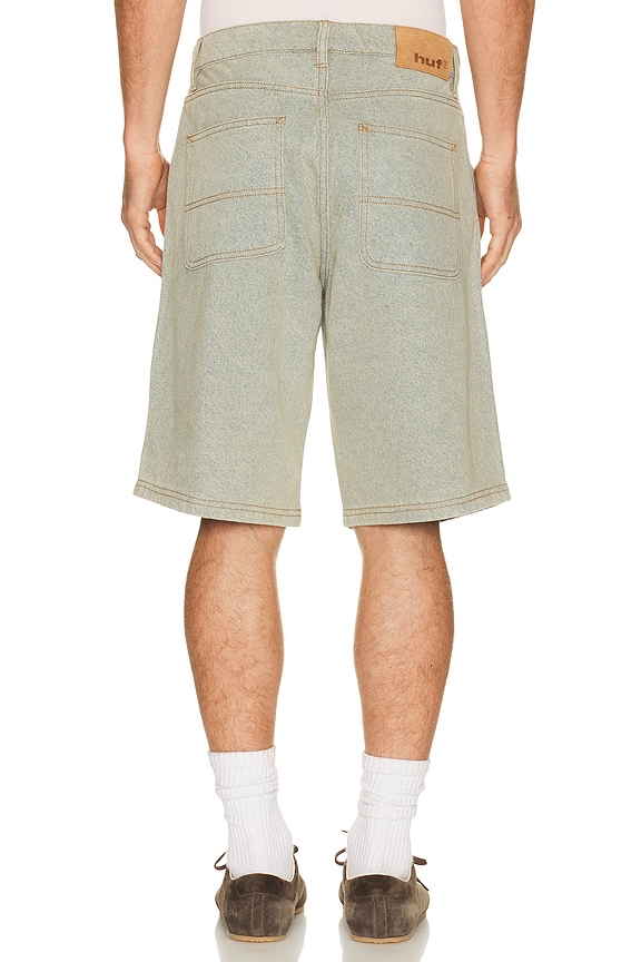 view 2 of 5 Kinda Loose Double Knee Short in Light Indigo