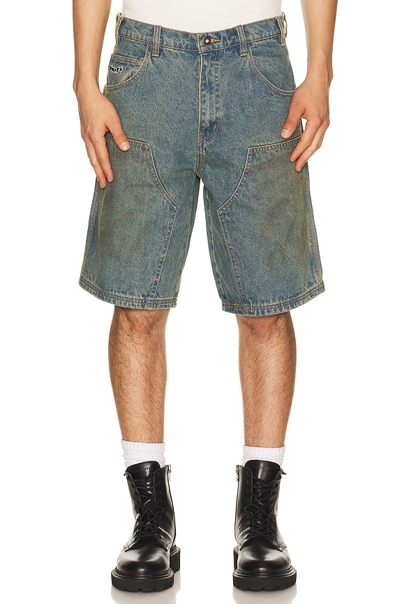 view 1 of 5 Kinda Loose Double Knee Short in Dirty Wash