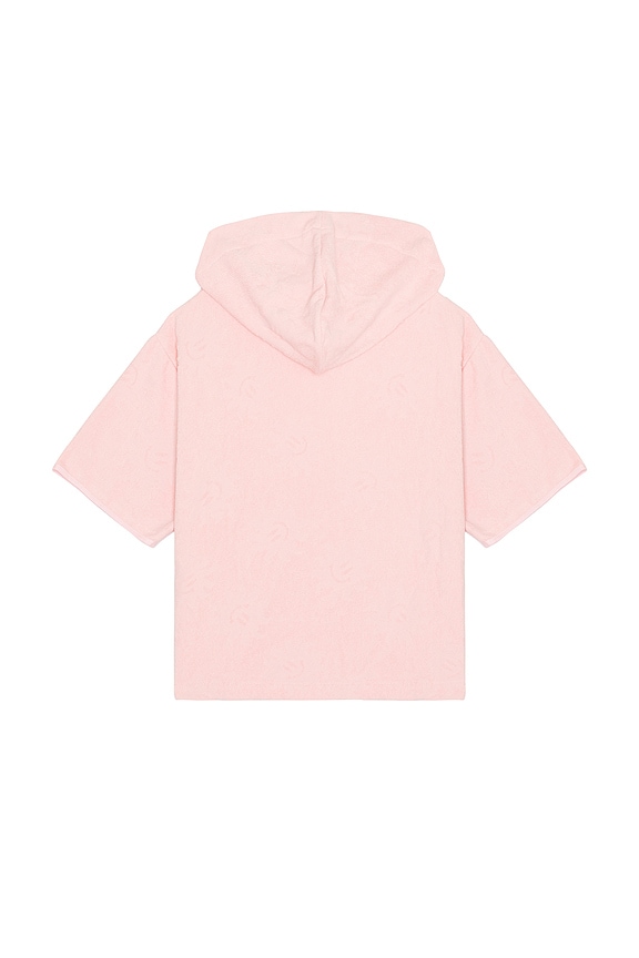 view 2 of 2 Kids Sunny Towelling Hooded Poncho in Pink