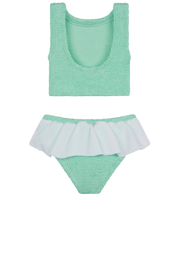view 2 of 2 Kids Olive Bikini in Metallic Mint