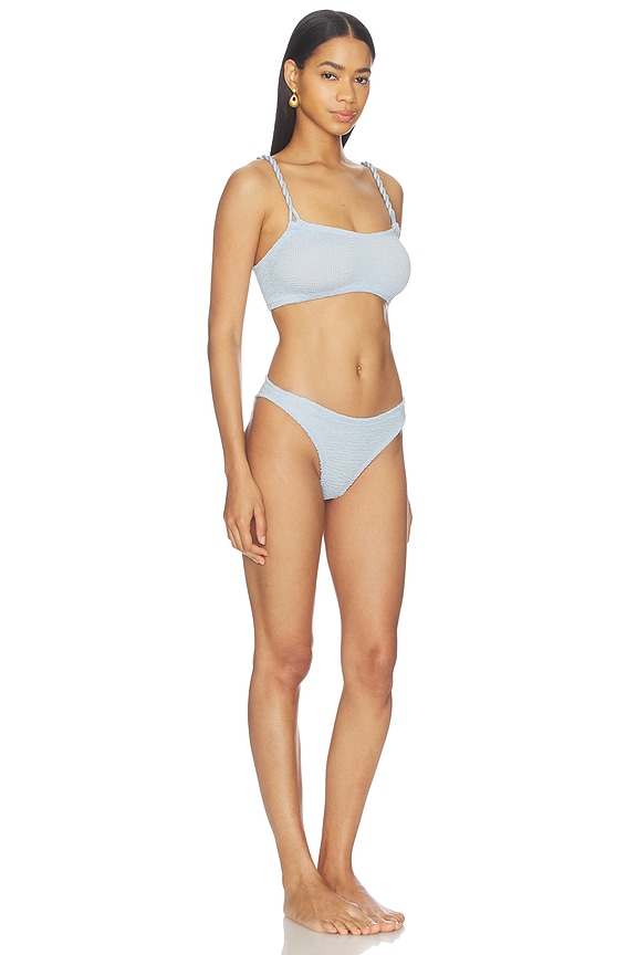 view 2 of 3 Phoebe Bikini in Metallic Ice Blue